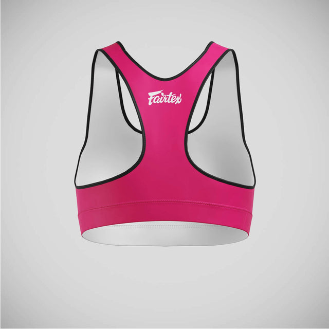 Fairtex SB1 Classic Sports Bra Pink/White