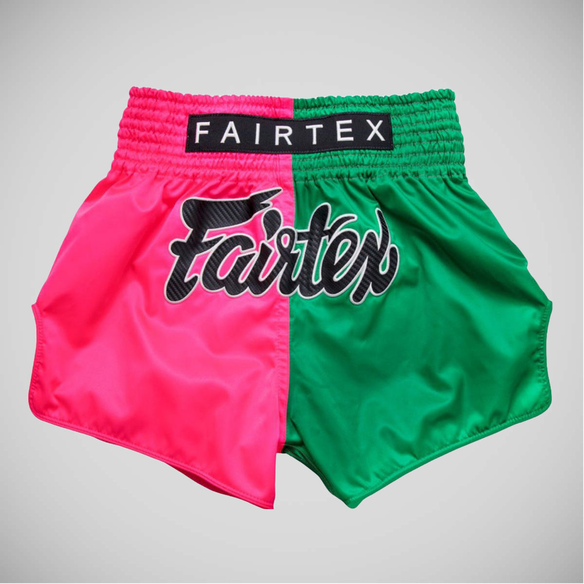 Fairtex BS1911 μαχητής Muay Thai σορτς ροζ/πράσινο