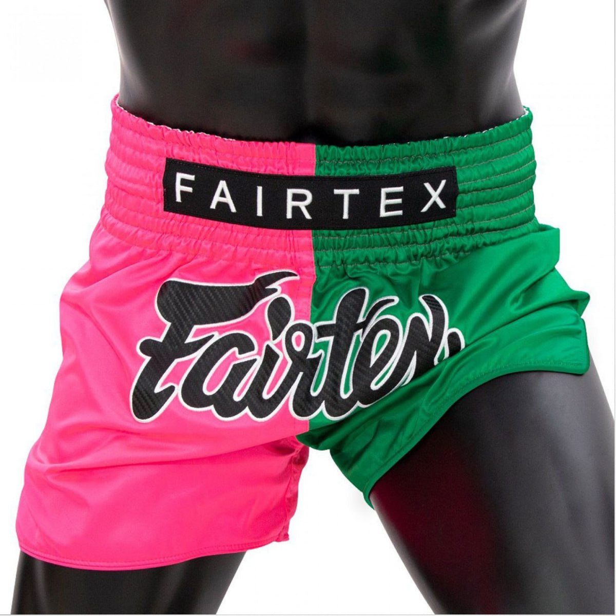 Fairtex BS1911 μαχητής Muay Thai σορτς ροζ/πράσινο