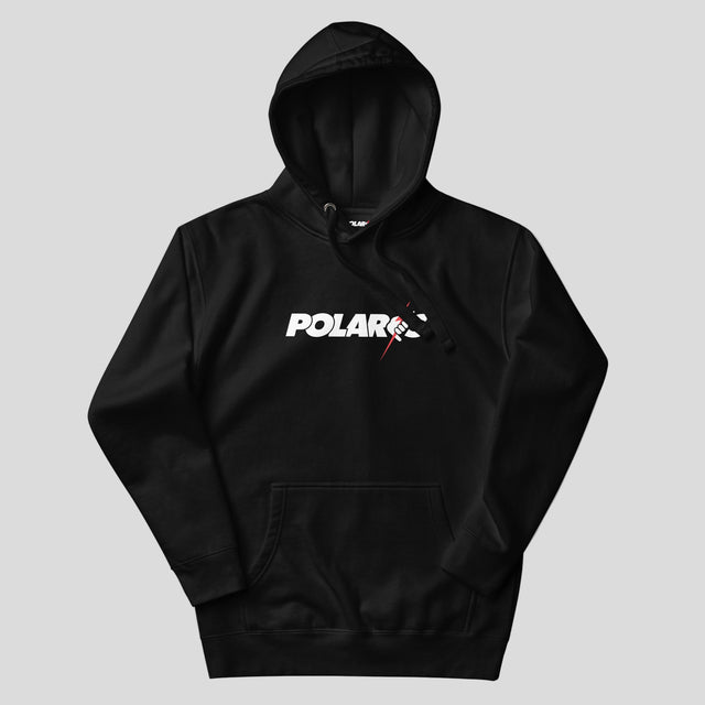 Polaris Bolt Unisex Hoodie in Black