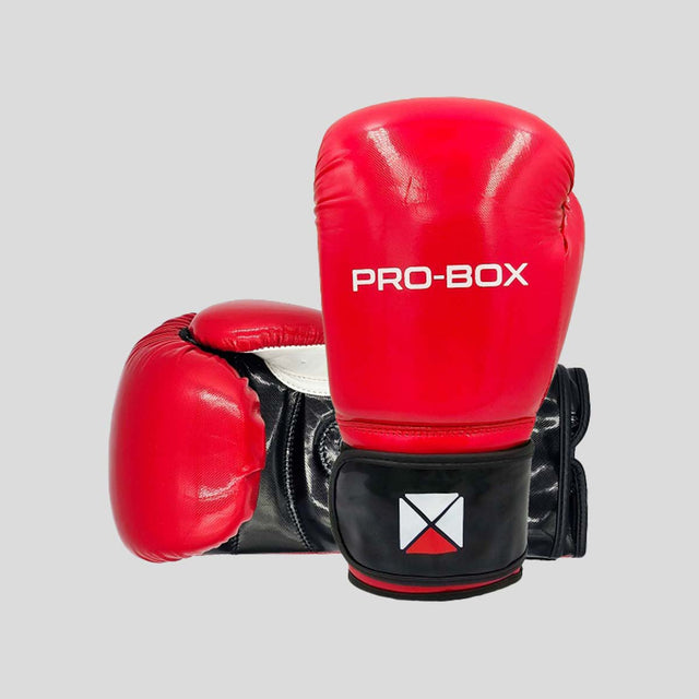 Pro-Box Club Spar Senior Boxing Gloves Red/Black (NEW)