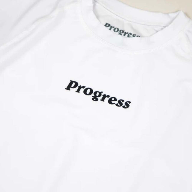 Progress Academy Rash Guard White