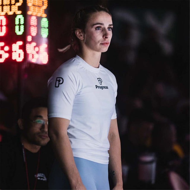 Progress Academy Rash Guard White
