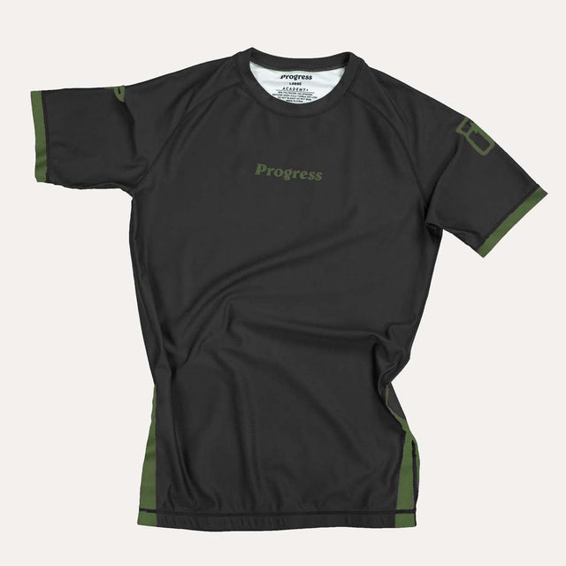 Progress Academy+ Short Sleeve Rash Guard Black