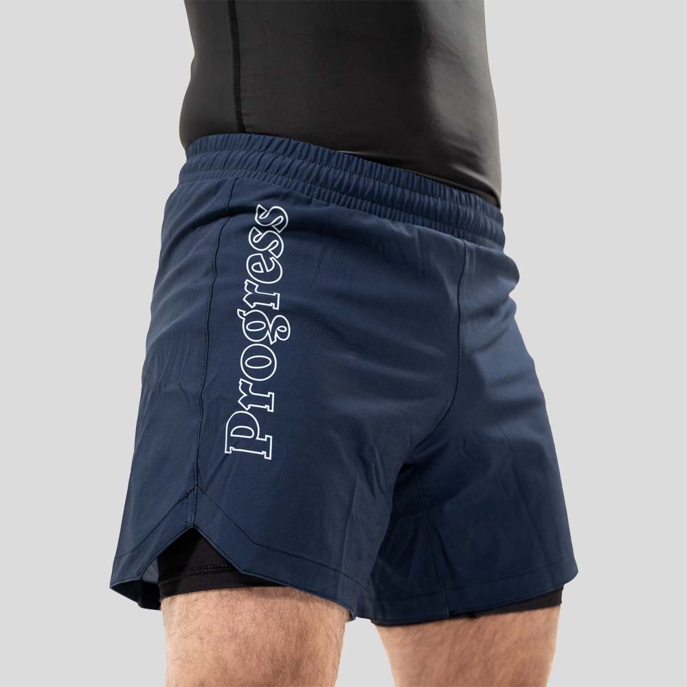 Voortgangsprofiel hybride grijpshorts marine