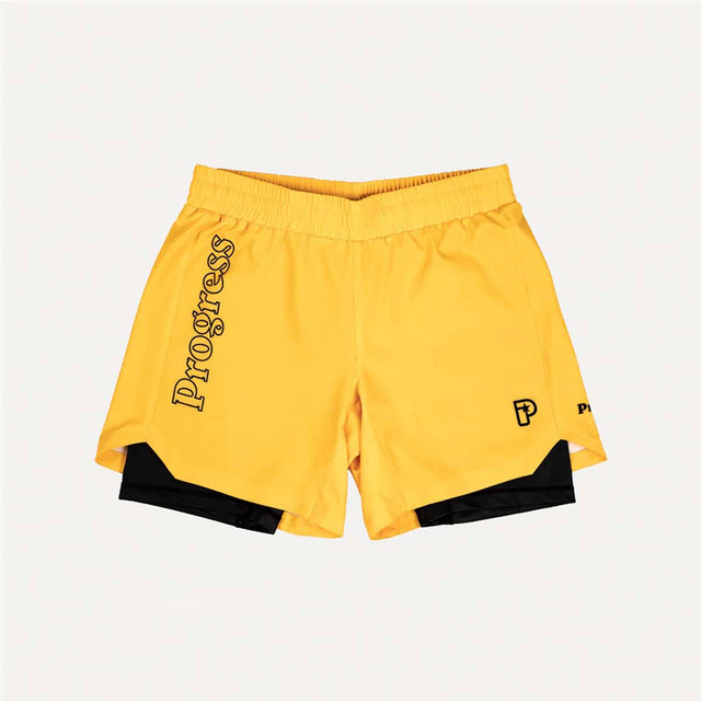 Progress Profile Golden Yellow Hybrid Shorts
