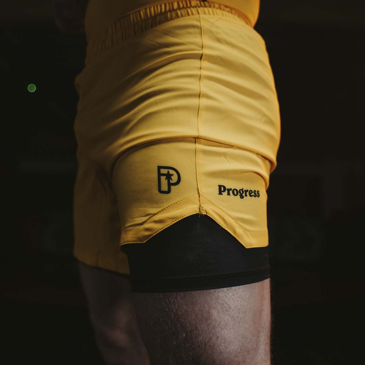 Progress Profile Golden Yellow Hybrid Shorts