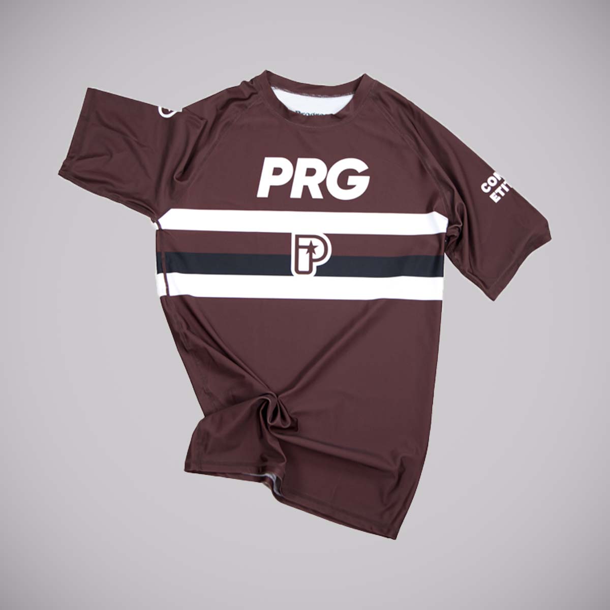 Прогресс ранжирует соревнование Rash Guard Brown