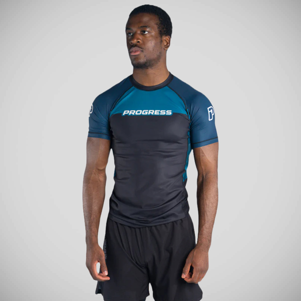 Progress Sugar Skull Rash Guard Black/Blue