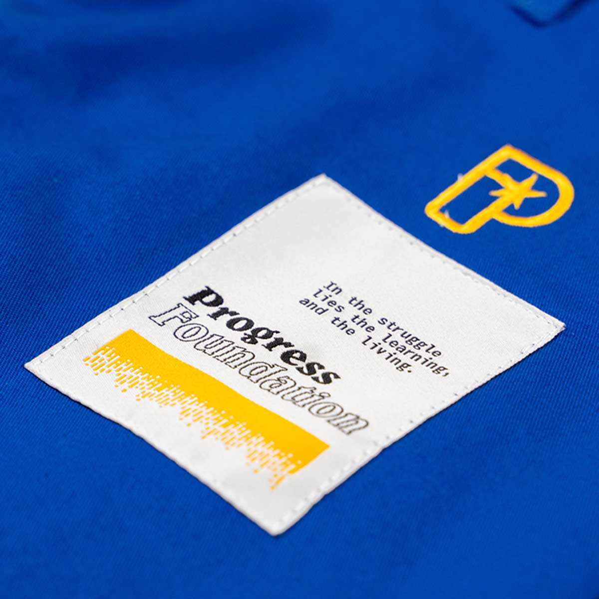 Voortgang de stichting drie bjj gi blauw