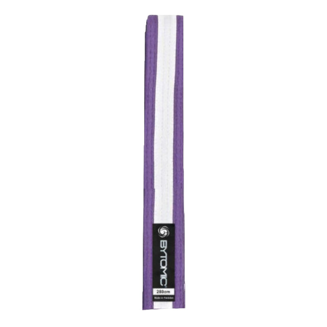 Bytomic Martial Arts Belt Purple/White Stripe