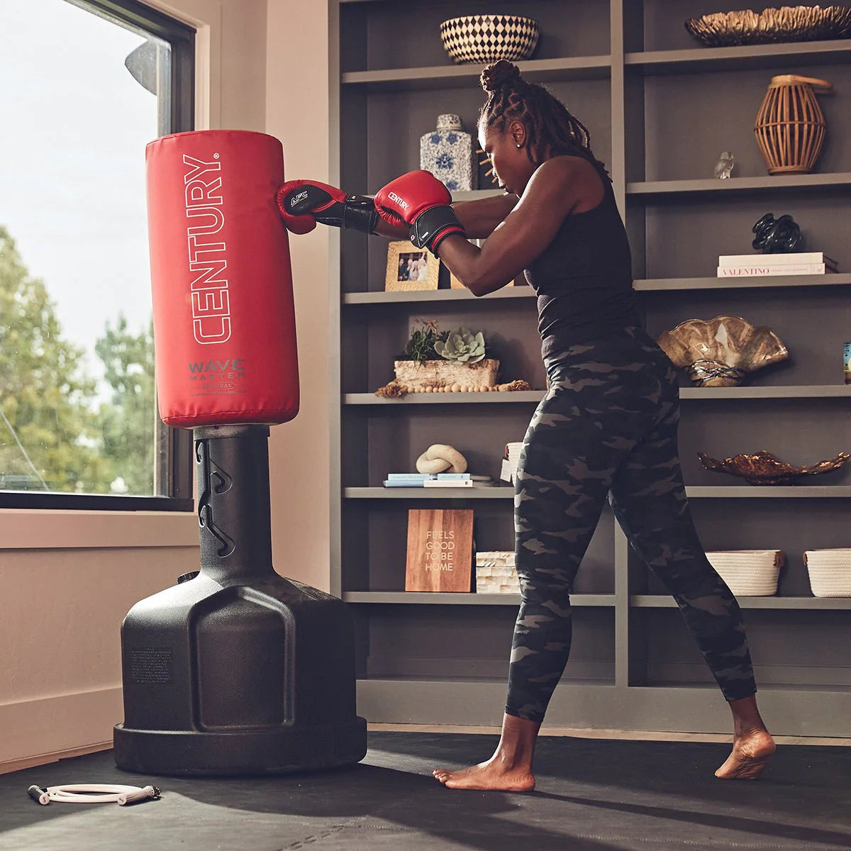 Century Originele Wavemaster vrijstaande punchbag rood