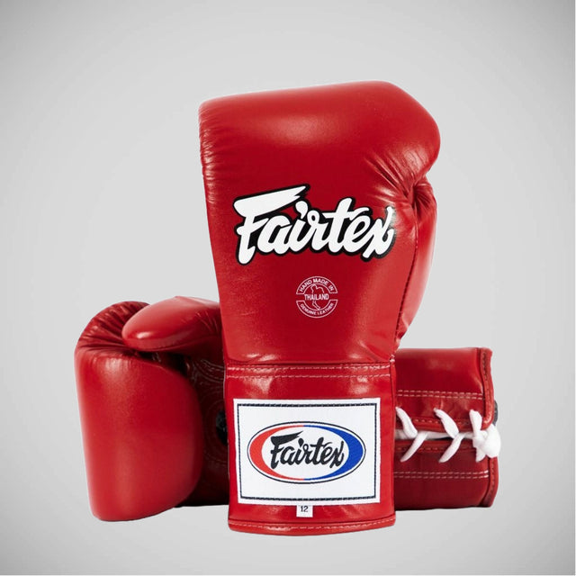 Fairtex BGL6 Lace-Up Gloves Red
