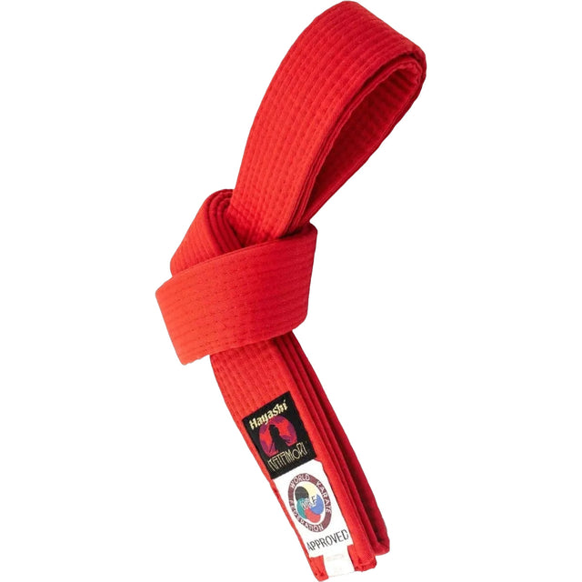 Hayashi WKF Karate Belt Red