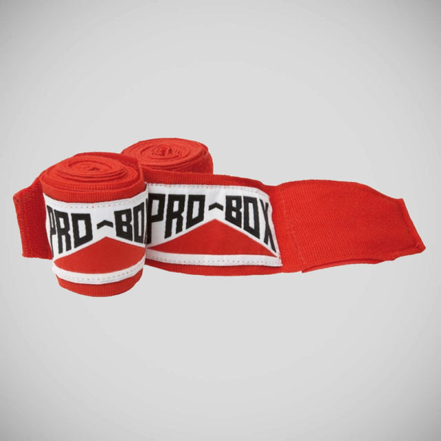 Pro-Box Senior AIBA Spec Stretch Hand Wraps Red