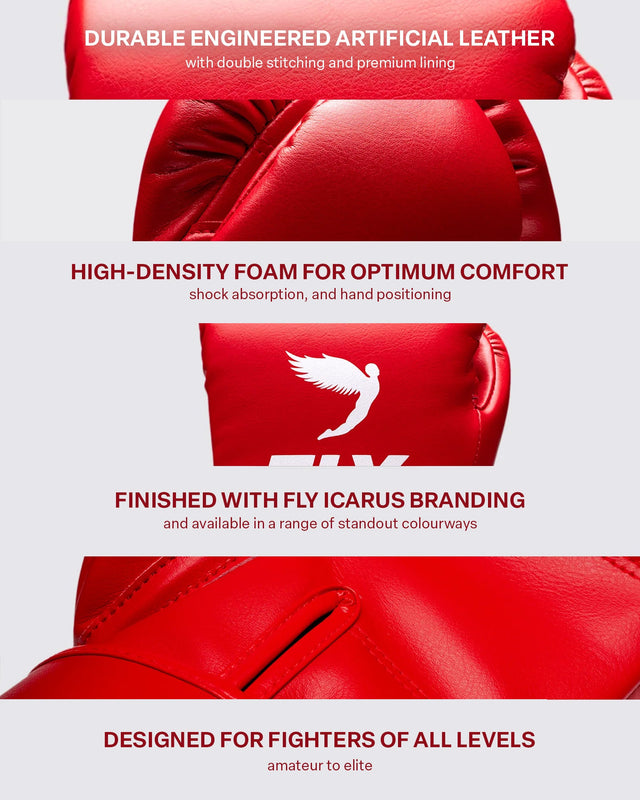 Fly Superloop Pro X 2 Boxing Gloves Red