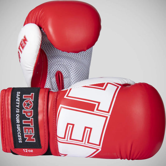 Red Top Ten NK3 Boxing Gloves