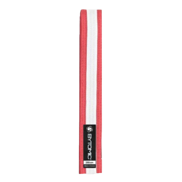 Bytomic Martial Arts Belt Red/White Stripe