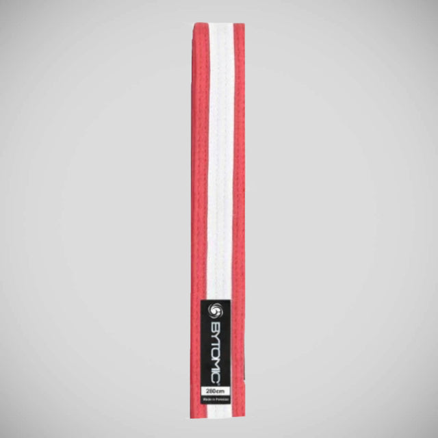 Bytomic Martial Arts Belt Red/White Stripe