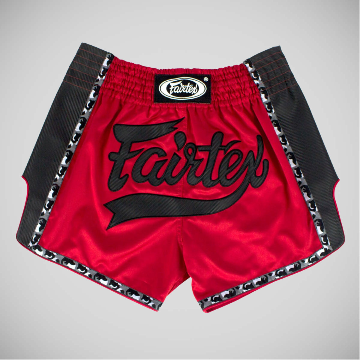 Fairtex BS1703 Slim Cut Muay Thai Shorts Vermelho/Preto