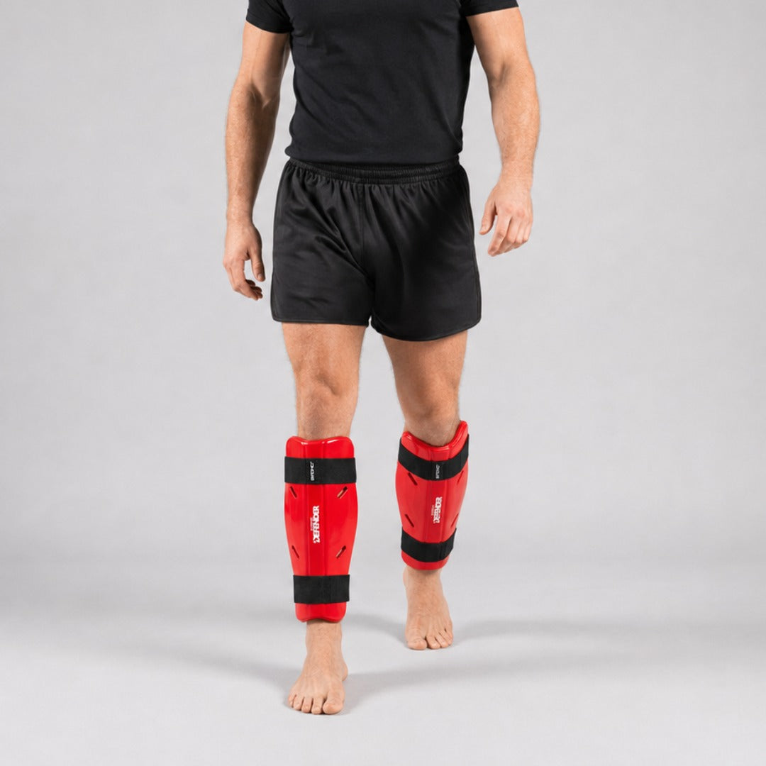 Bytomic Defender Shin Guard Red