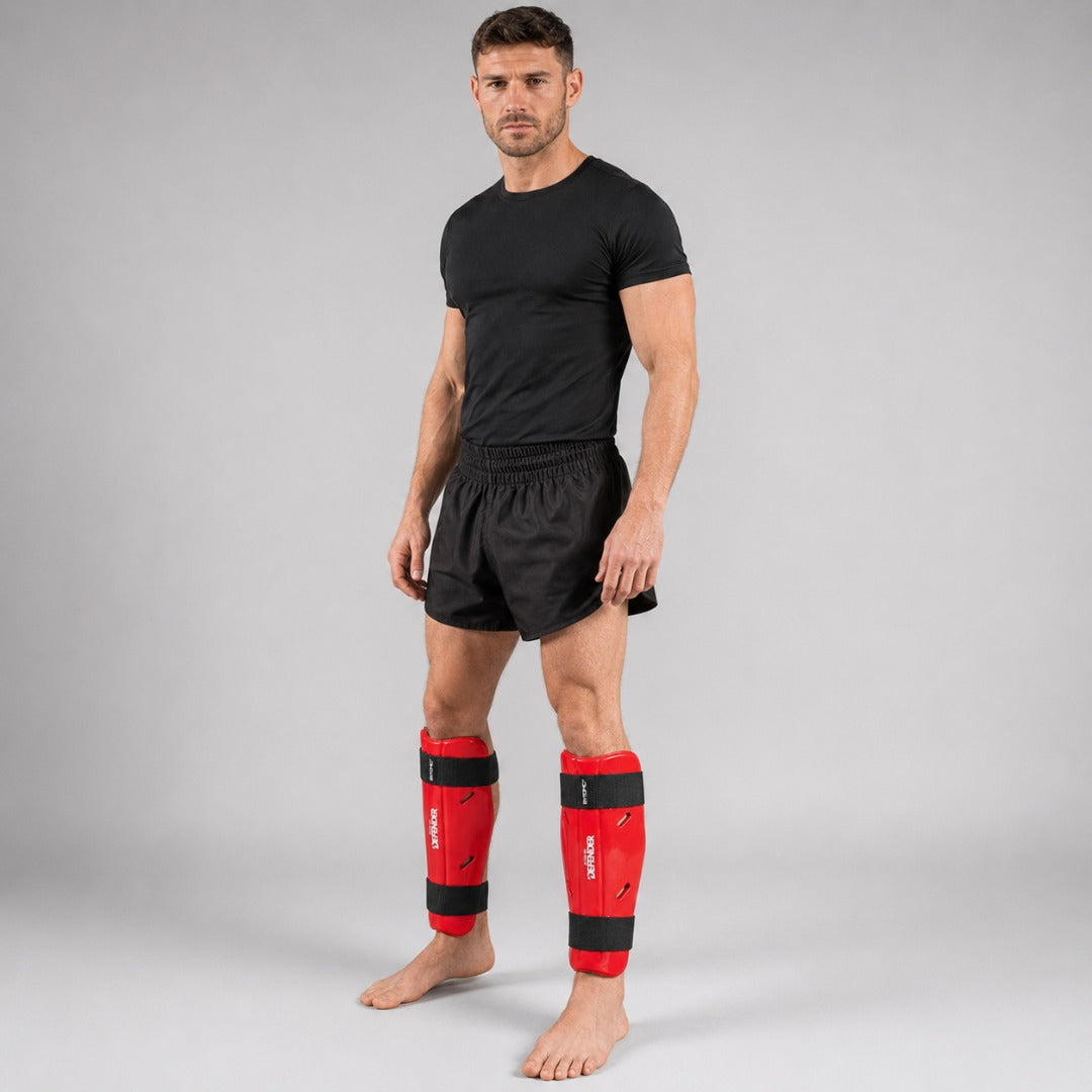 Bytomic Defender Shin Guard Red