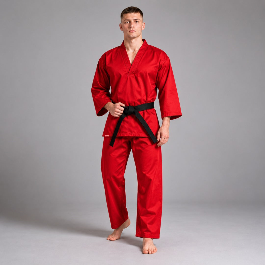 Bytomic Red Label V-Neck Adult Martial Arts Uniform Red