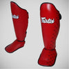 Fairtex SP5 Shin Guards Red
