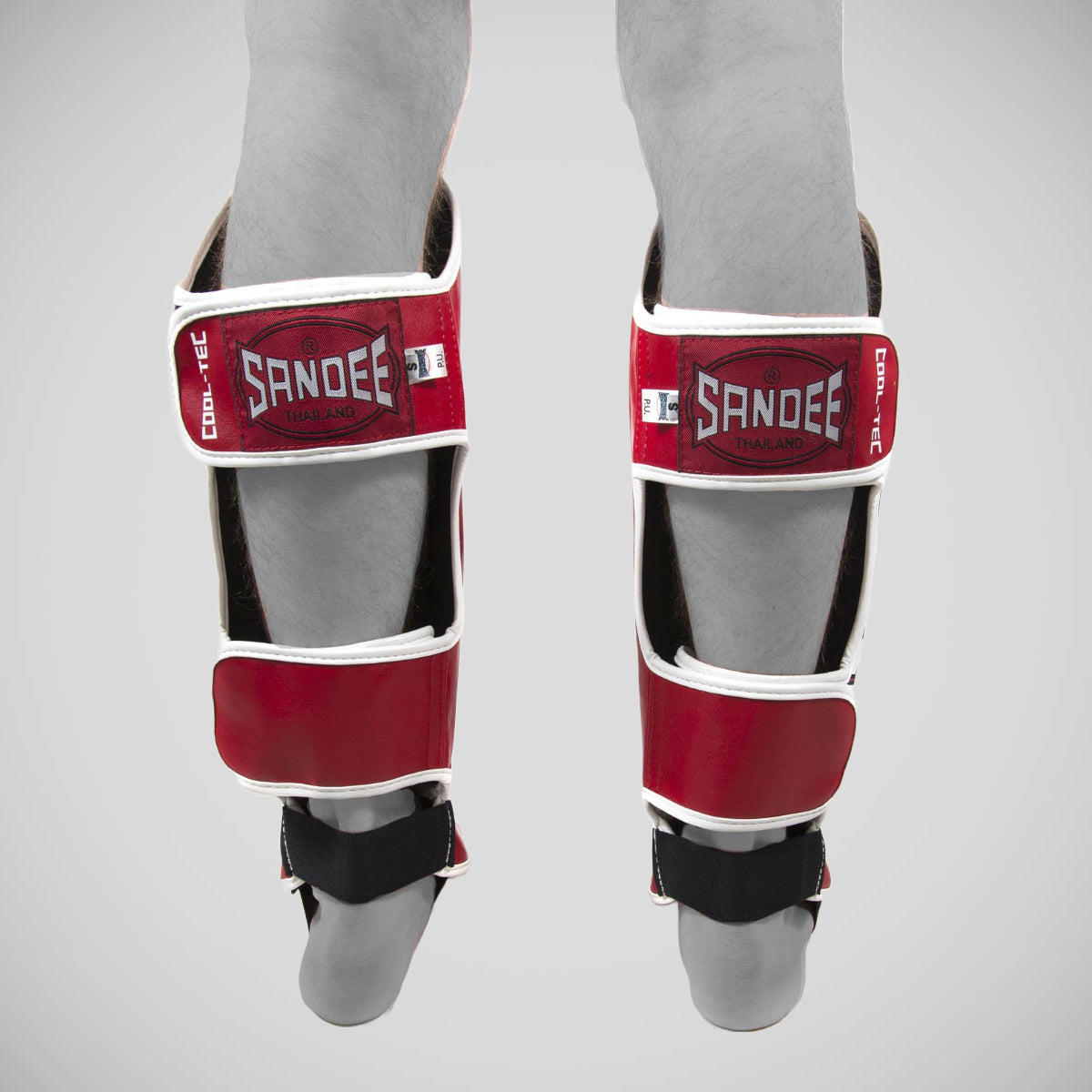 Sandee Cool-Tec Boot Shin Guards Red/White/Black