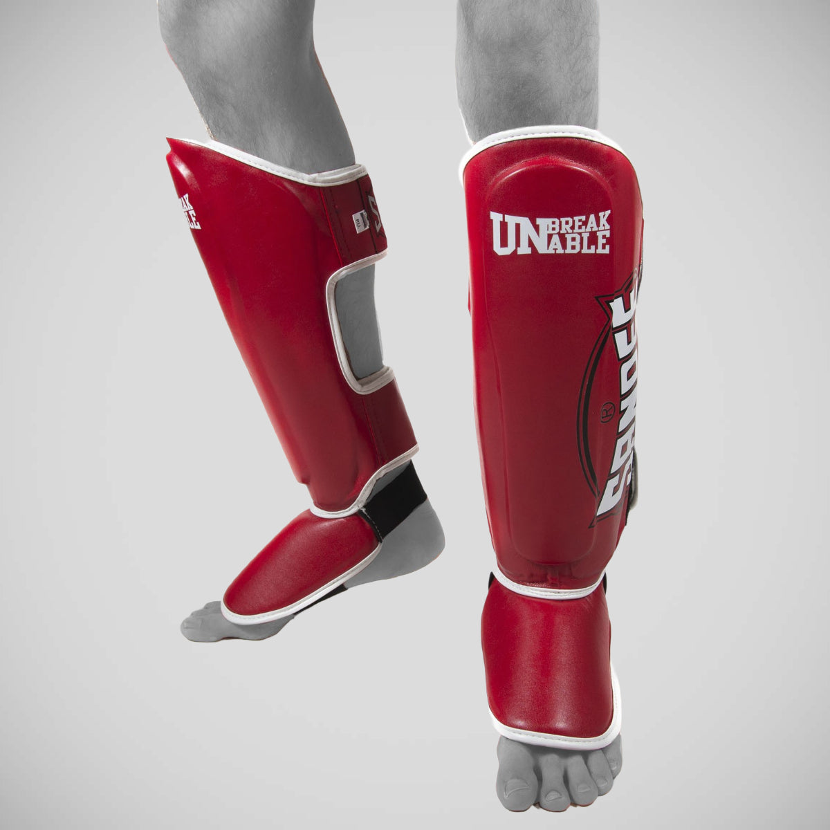 Sandee Cool-Tec Boot Shin Guards Red/White/Black