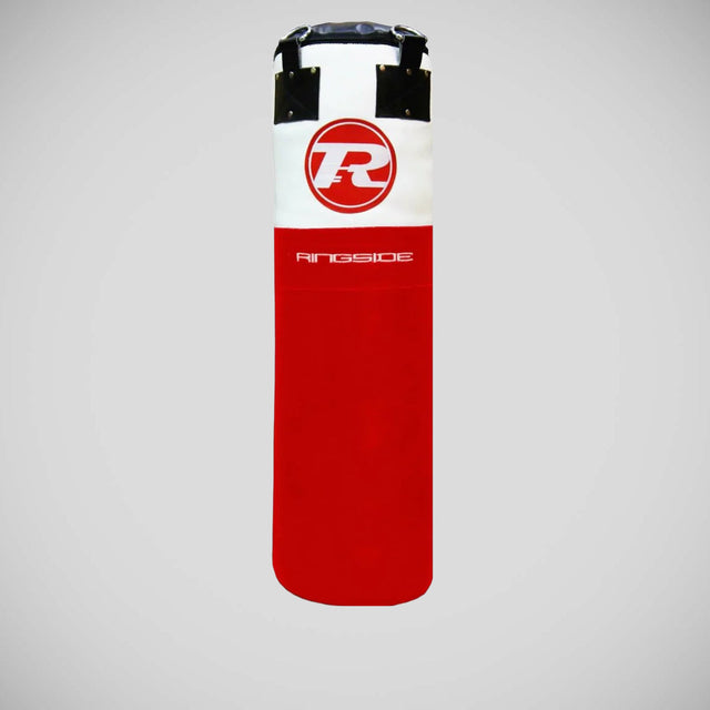 Red/White Ringside Buffalo Leather 4ft Punch Bag