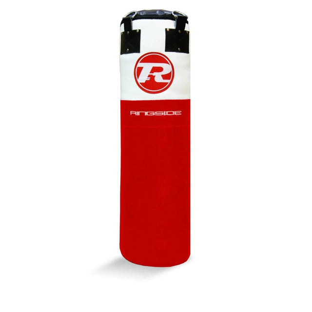 Red/White Ringside Buffalo Leather 4ft Punch Bag