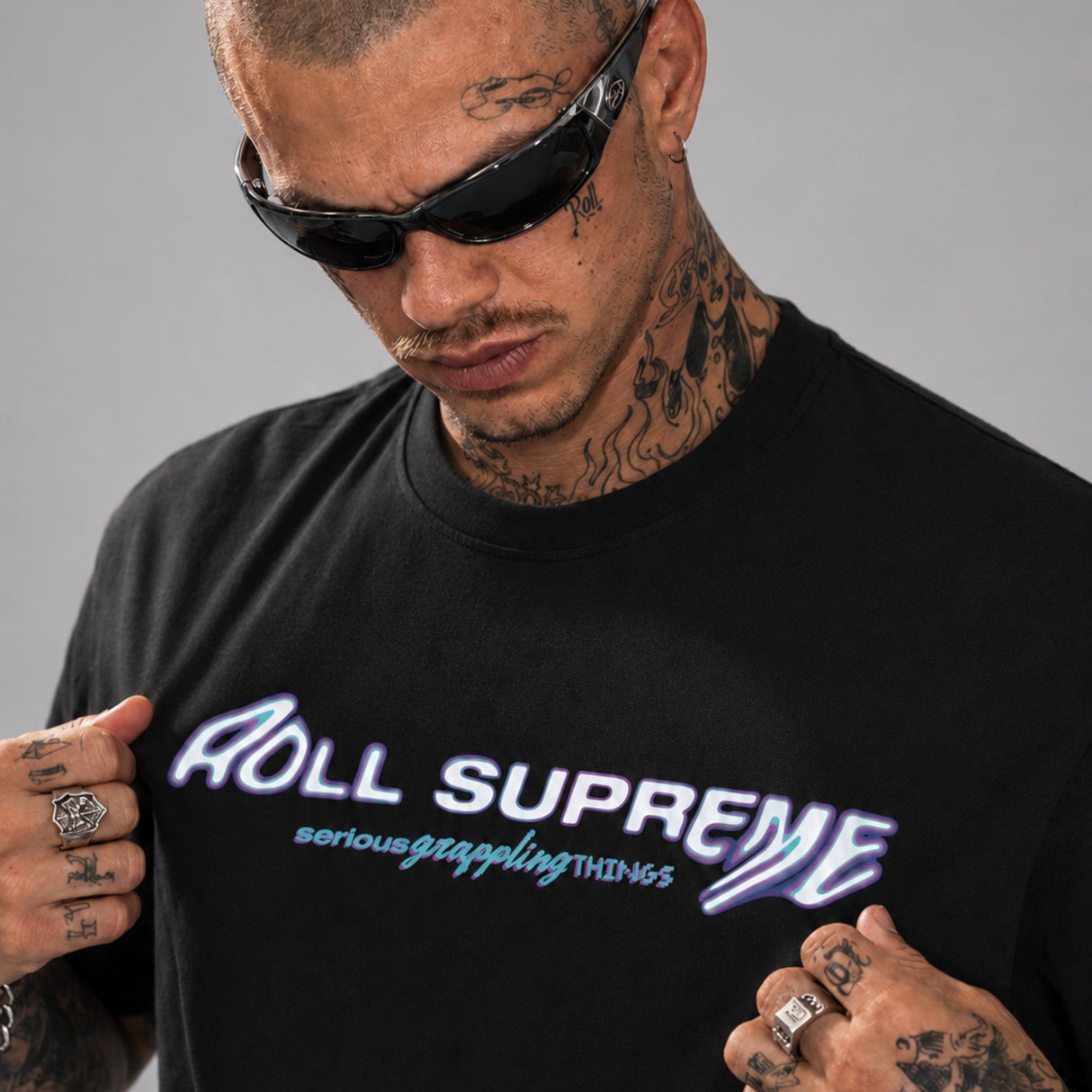 Roll Supreme Acid T-Shirt Black/Purple
