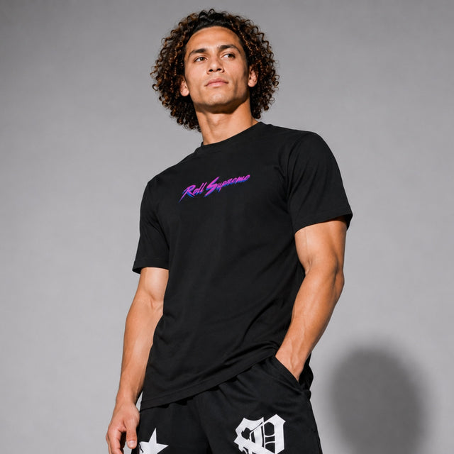 Roll Supreme The Butcher Logo T-Shirt Black/Purple