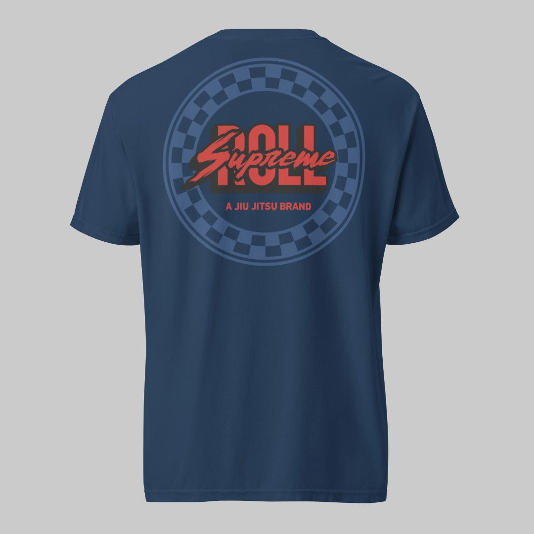 Roll Supreme The Finisher Emblem T-Shirt Navy Back