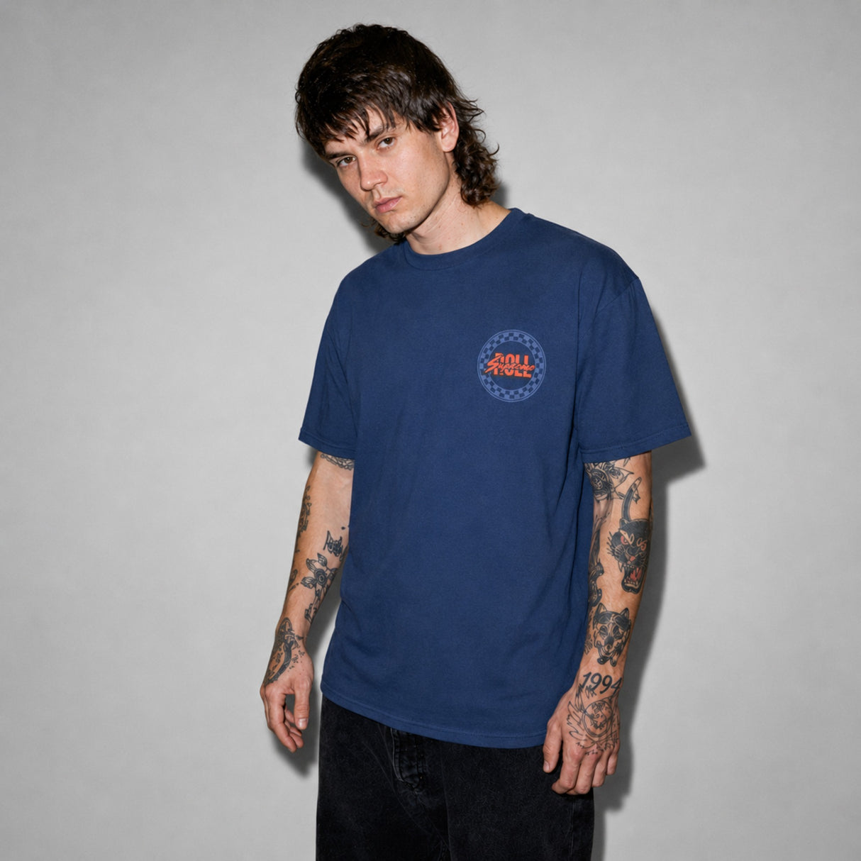لفة Supreme The Finisher Emblem T-Shirt Navy