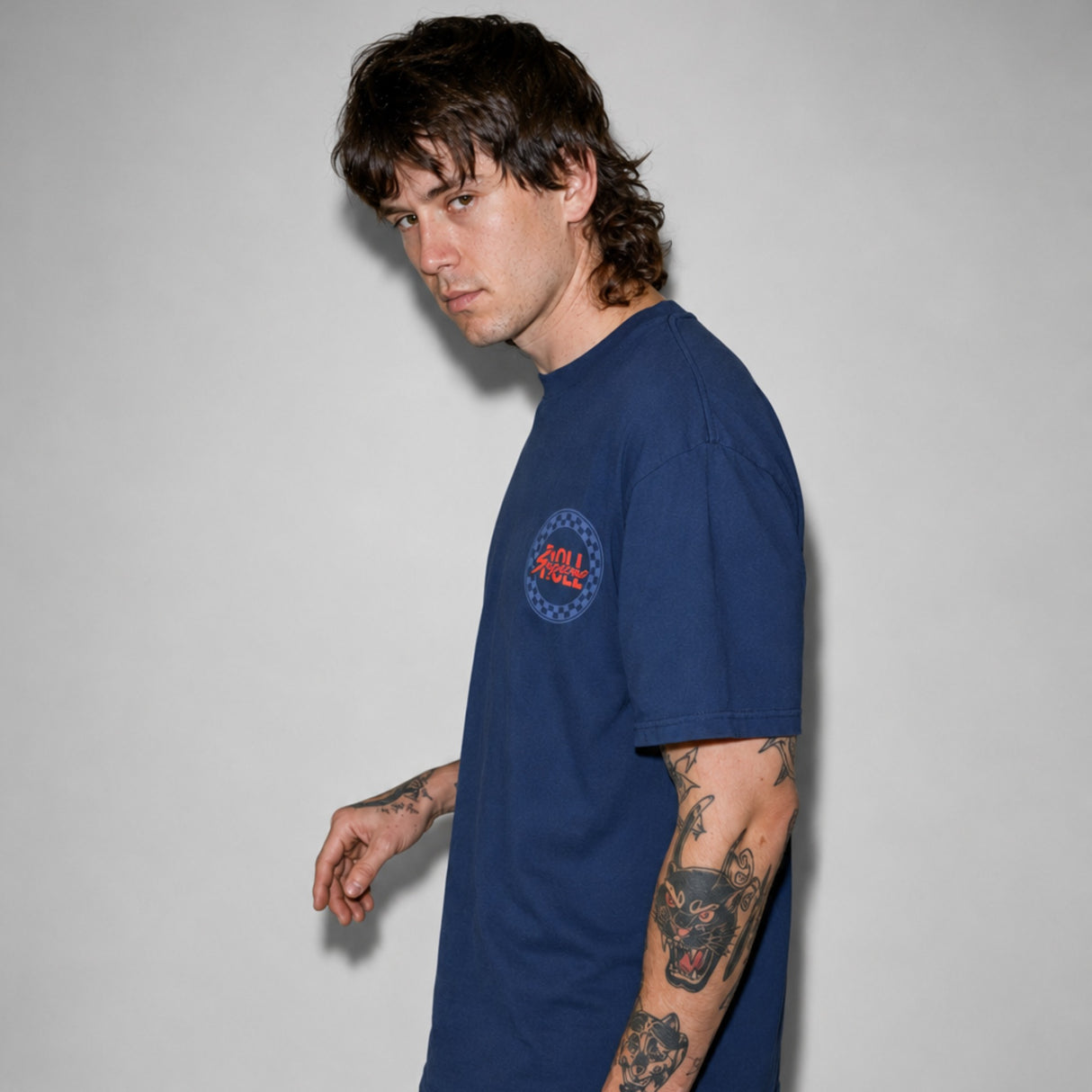 لفة Supreme The Finisher Emblem T-Shirt Navy