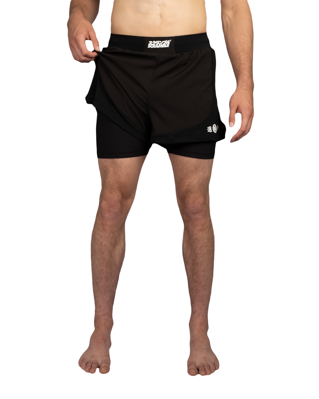 Scramble Senshu '26 Grappling Shorts Black in black, view 4 of 6