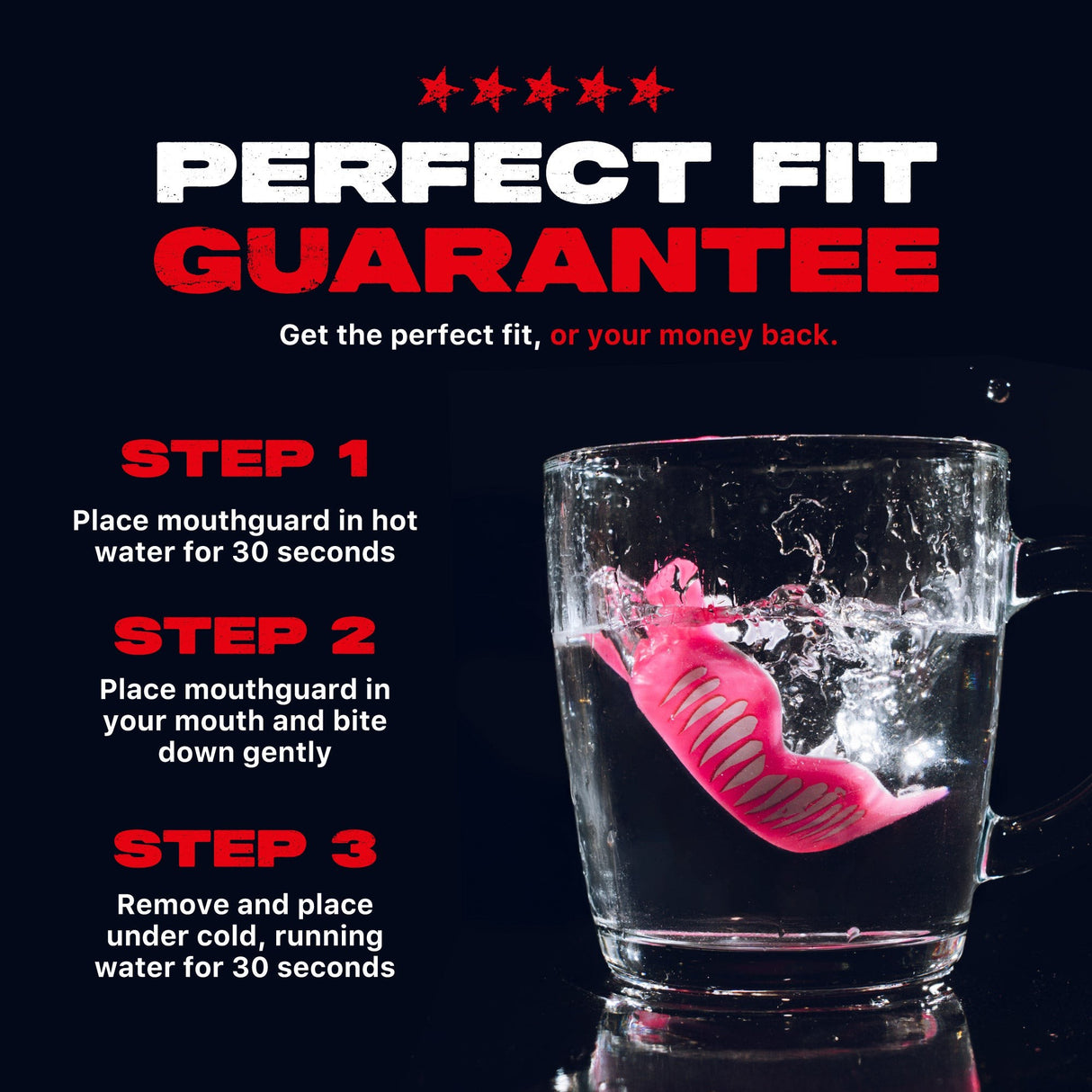 SAFEJAWZ Extro Series Pink Viper Mouthguard - view 4
