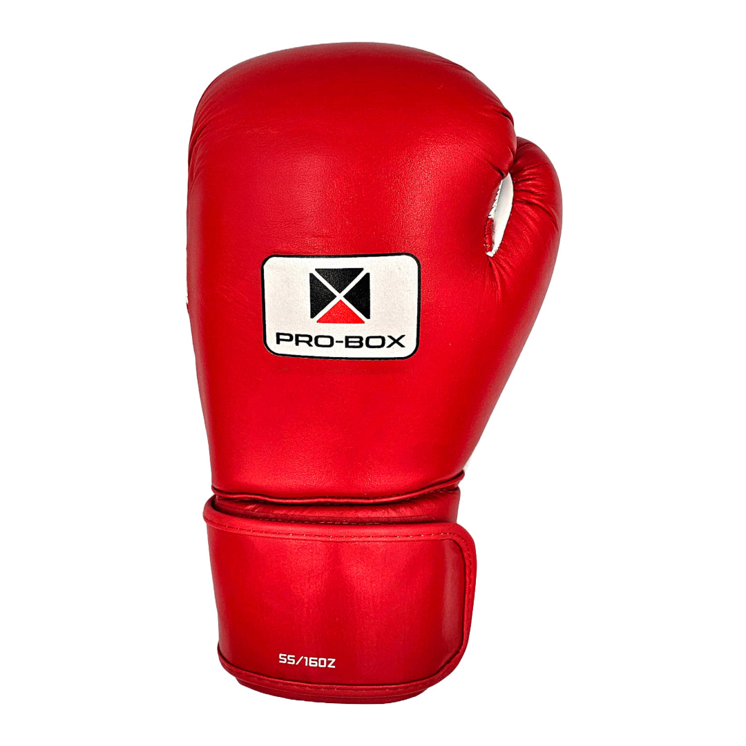 Pro-Box Super-Spar Leather Boxing Gloves Red 16oz