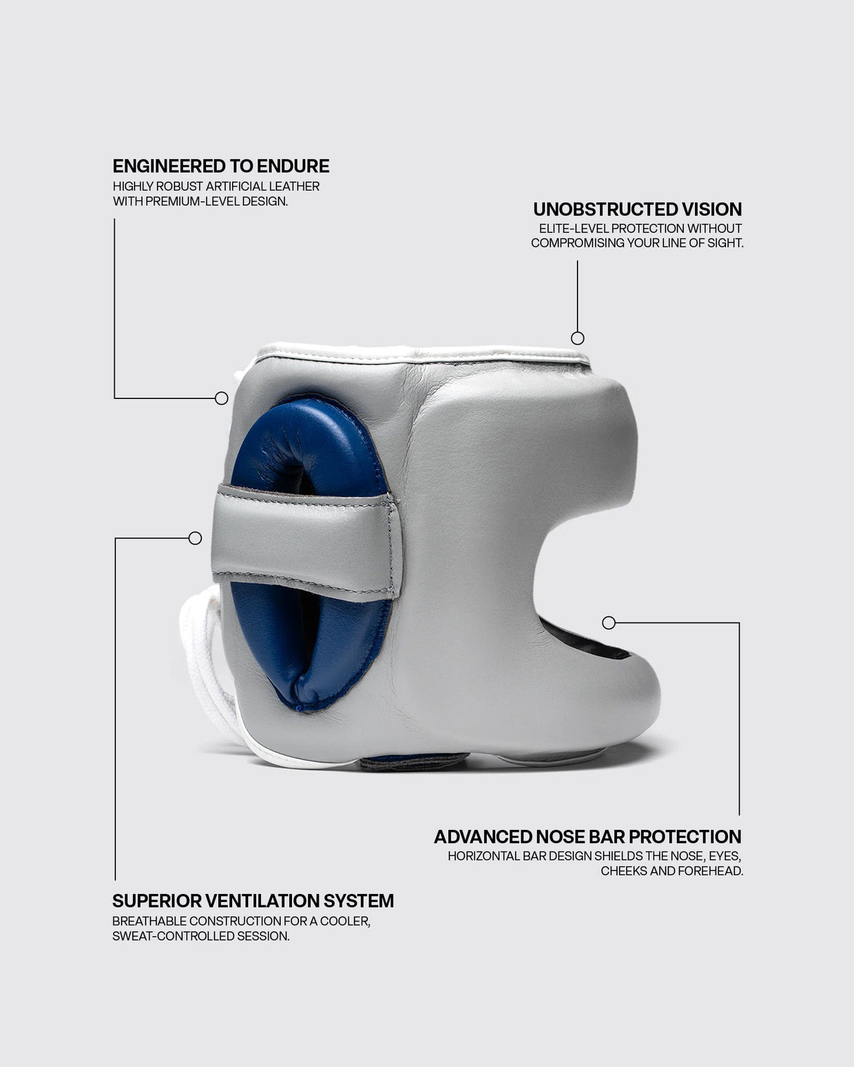 Fly Superbar X Headguard Grey/Space Blue