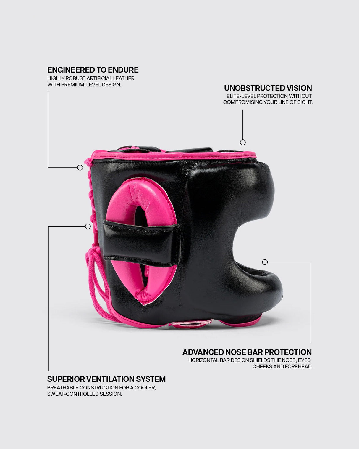 Fly Superbar X Headguard Black/Pink