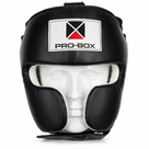 Pro-Box Super-Spar Leather Head Guard Black