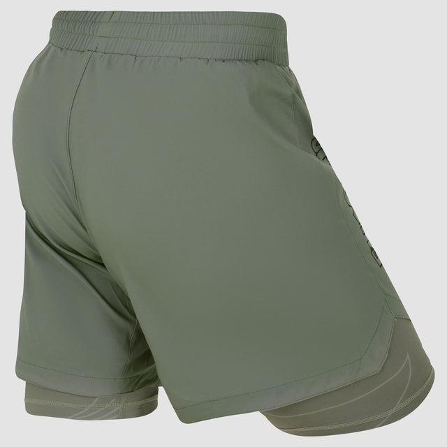 Fumetsu Icon Womens Dual Layer Fight Shorts Sand
