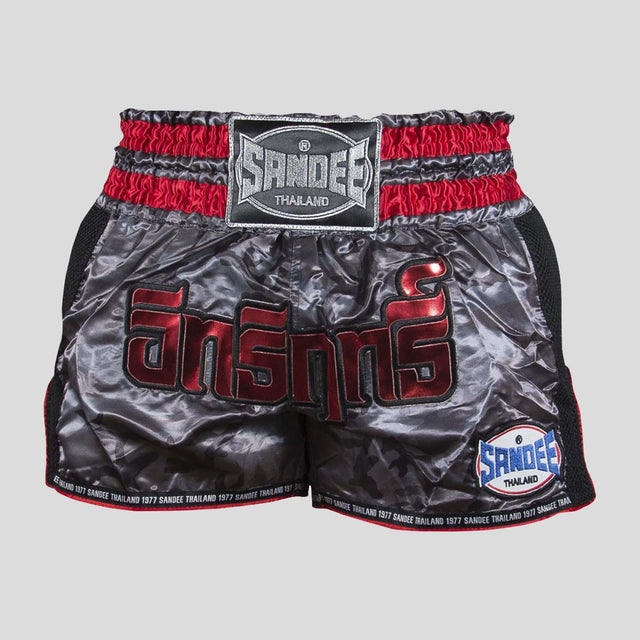 Sandee Supernatural Power Thai Shorts Black/Red