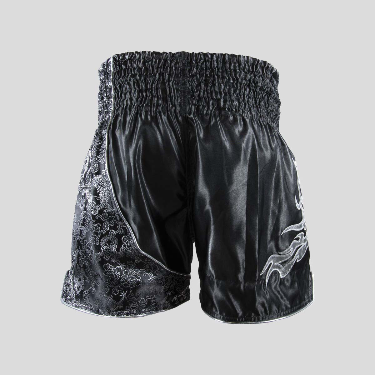Sandee Unbreakable Thai Shorts Black/Silver