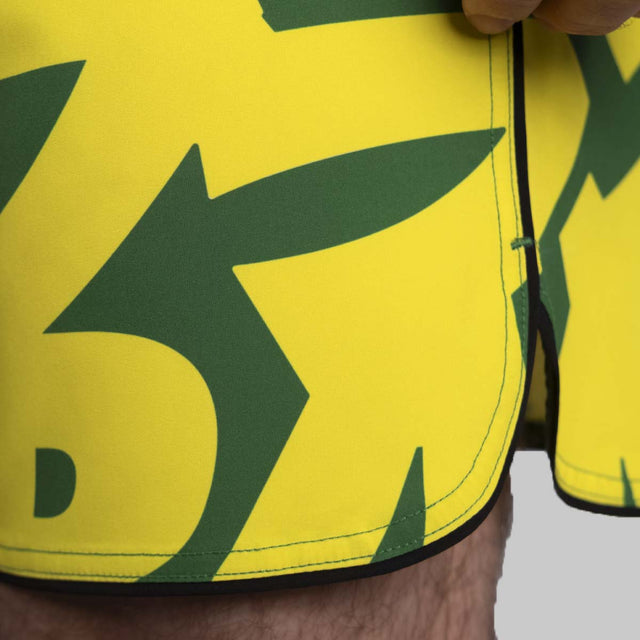 Scramble Baka Grappling Shorts Green/Yellow