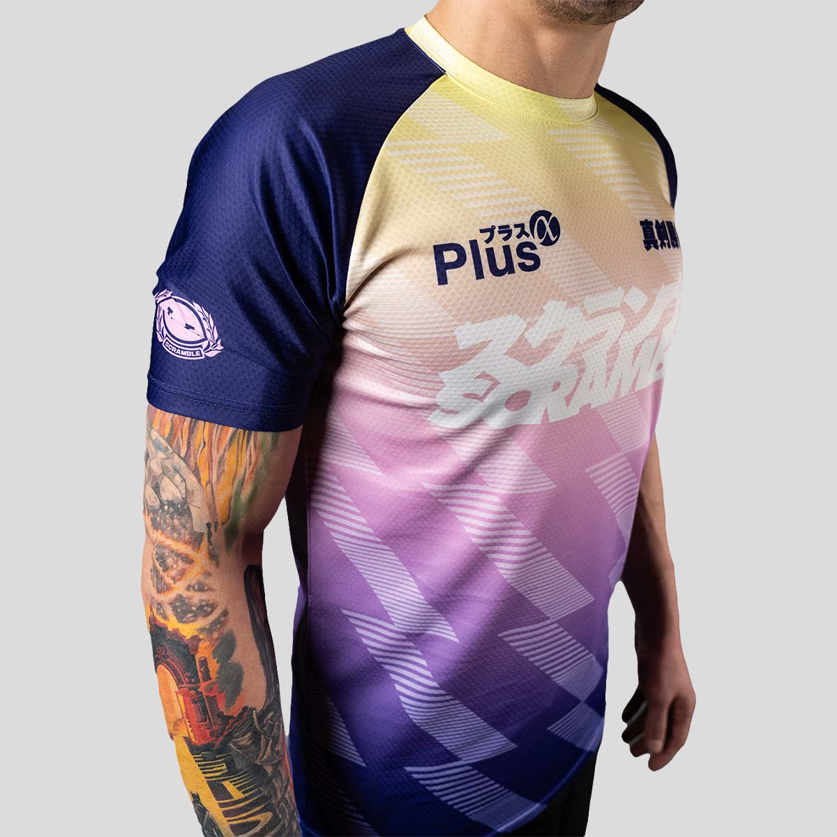 Scramble dorai antrenament top violet/galben