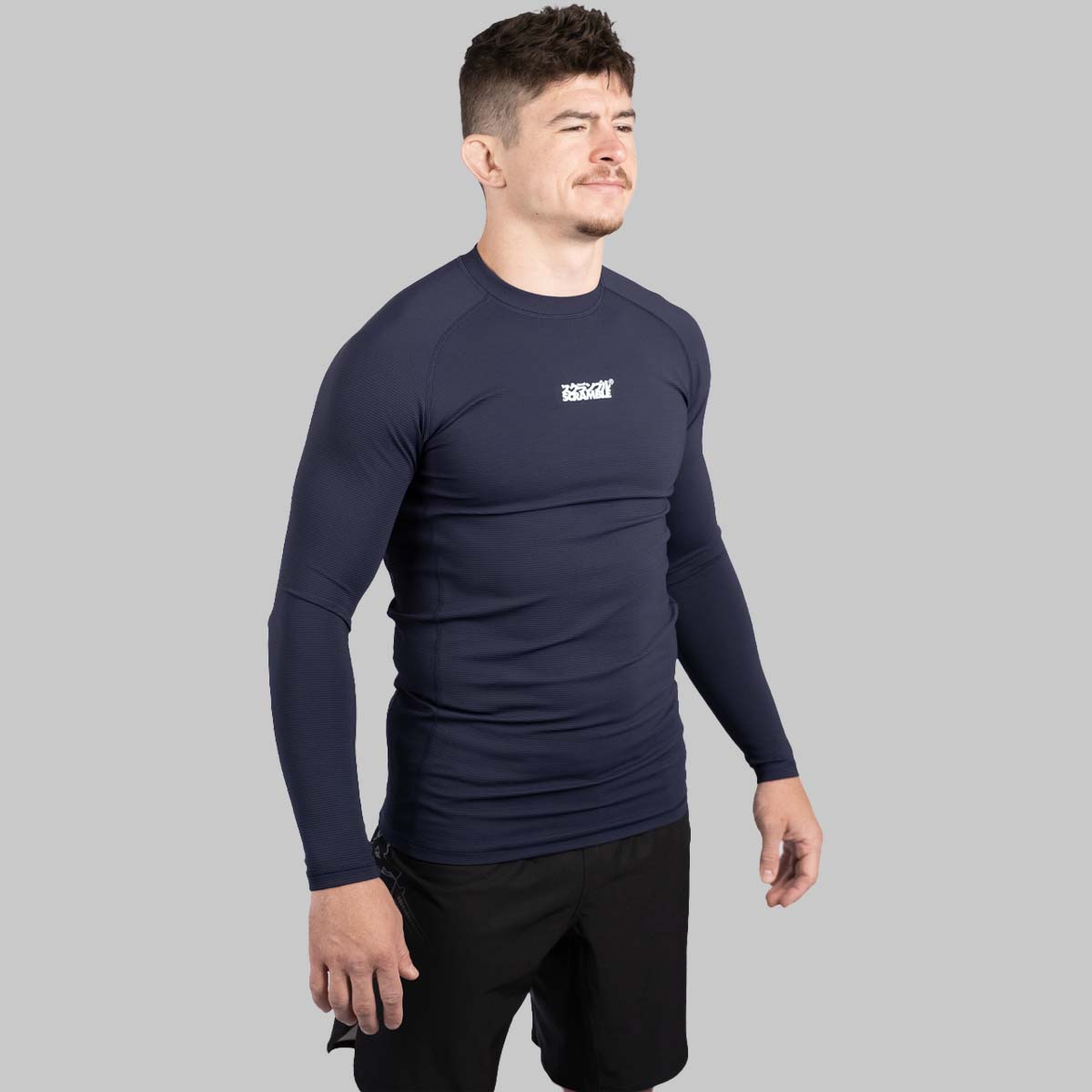 Scramble Hada Rash Guard Navy Blue