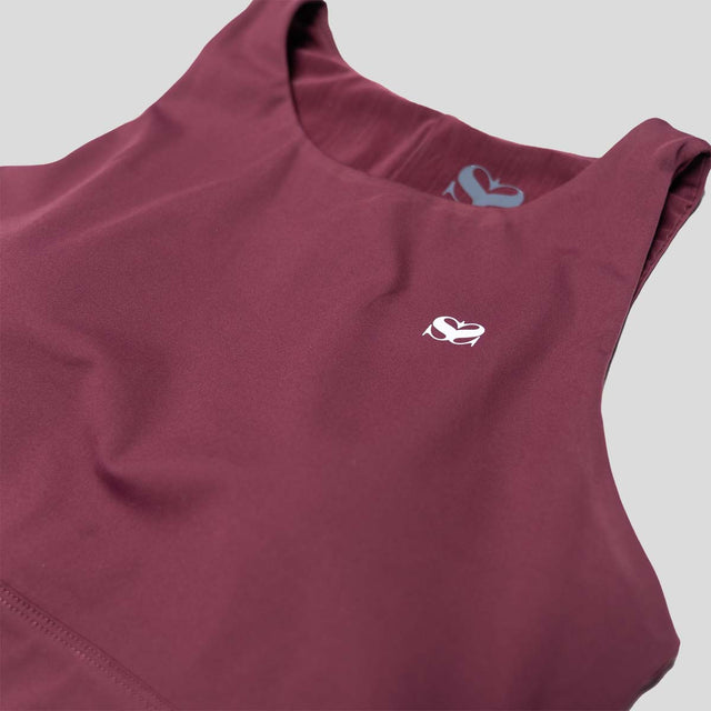 Scramble Hearts Cropped Tank Top